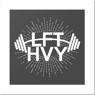 weight left BodyBuilding LFT HVY For Dark Shirts BY WearYourPassion Posters and Art